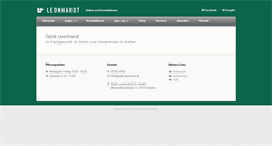 Desktop Screenshot of optik-leonhardt.de
